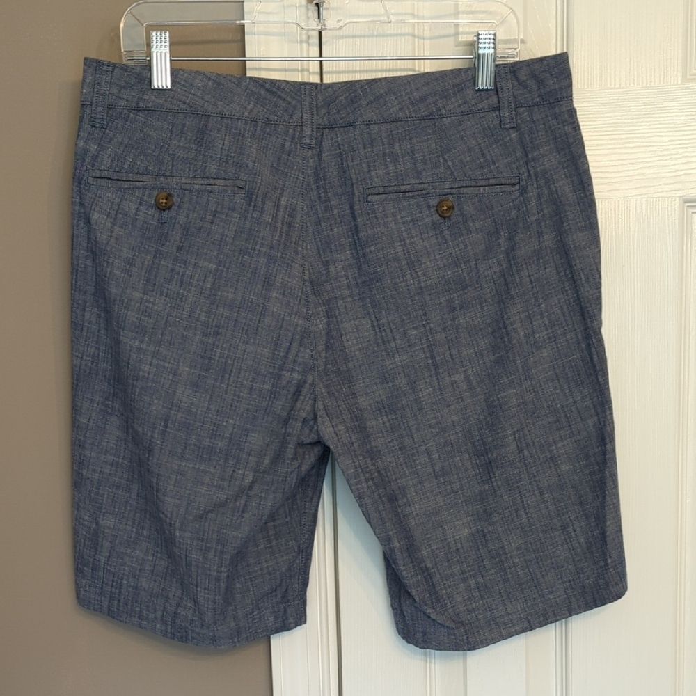 Bonobos Slate Blue Flat-Front Casual Chino Shorts - Picture 3 of 9